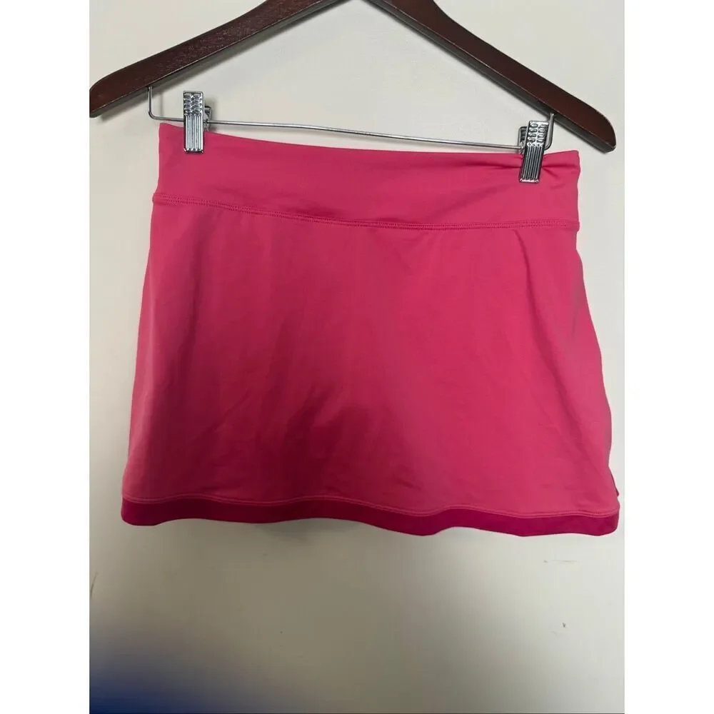 NIKE Border Tennis Skort Fireberry Pink Size Small Athletic Tenniscore Activewea